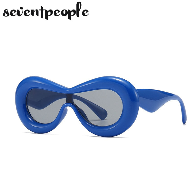 Luxury Designer Mask Sunglasses Women Fashion Cat Eye Sun Glasses for Female New In One-Pieces Sunglass Men Trending Products