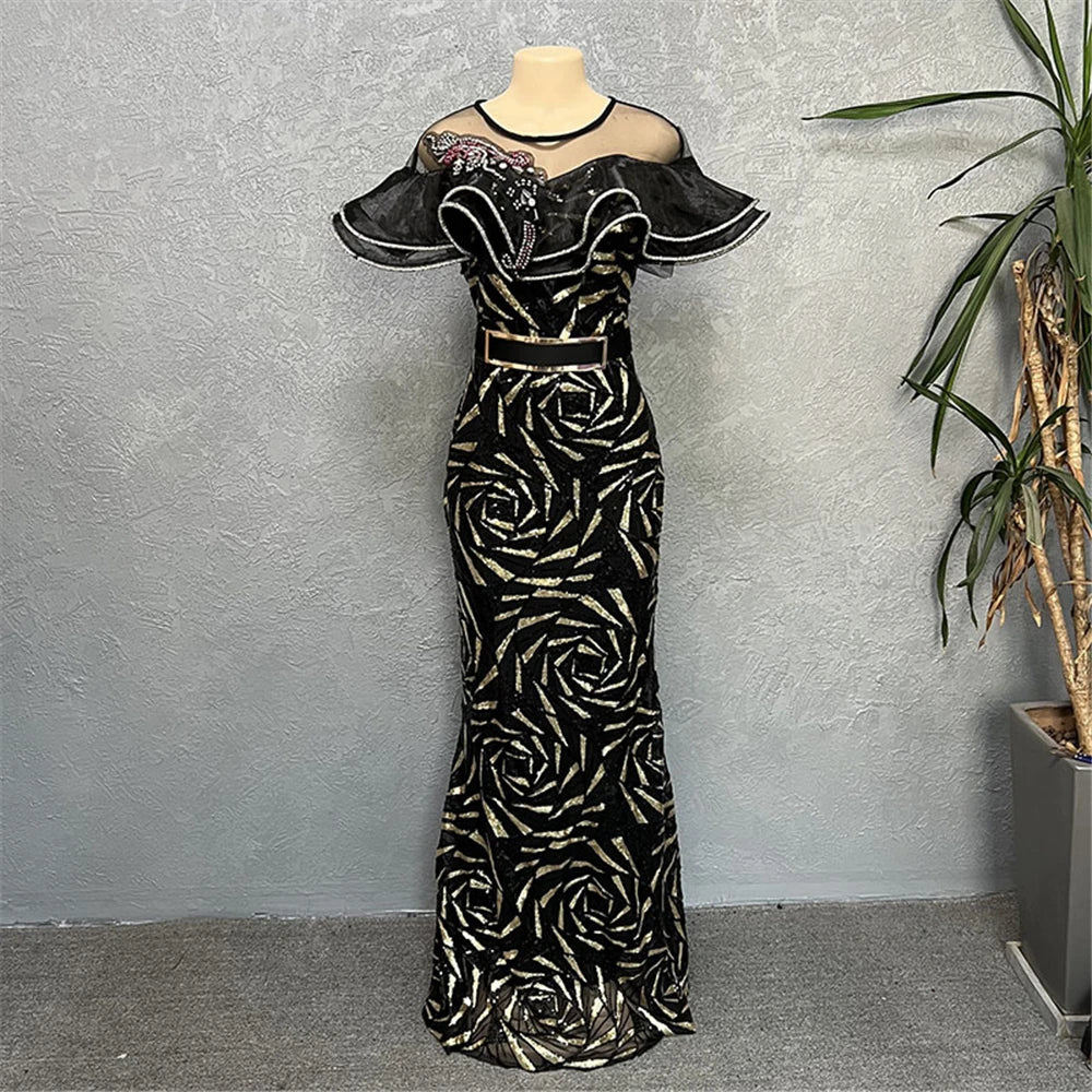 Evening Dresses Women Sequin Bodycon Mermaid Dress