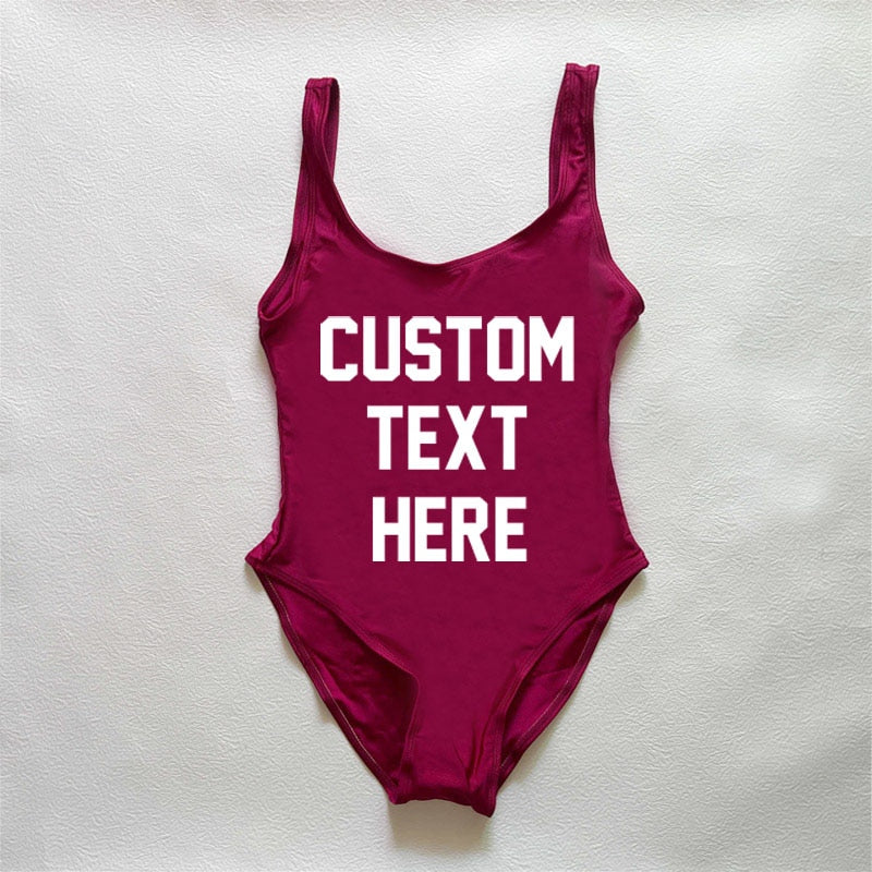 CUSTOM New One Piece Swimsuit Bikini Plus Size