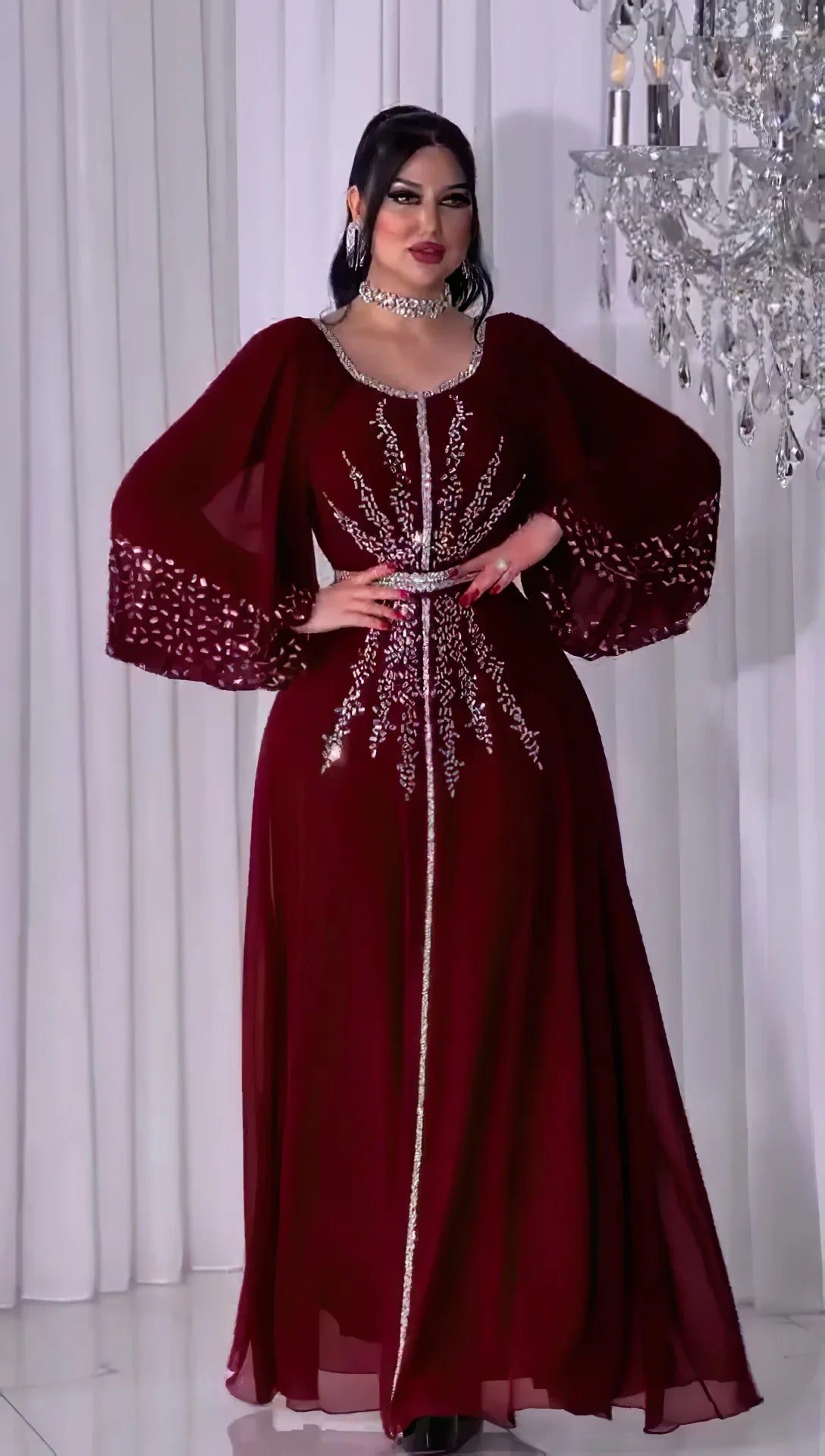 Abaya Women Party Dresses Ramadan Morocco Kaftan Dubai