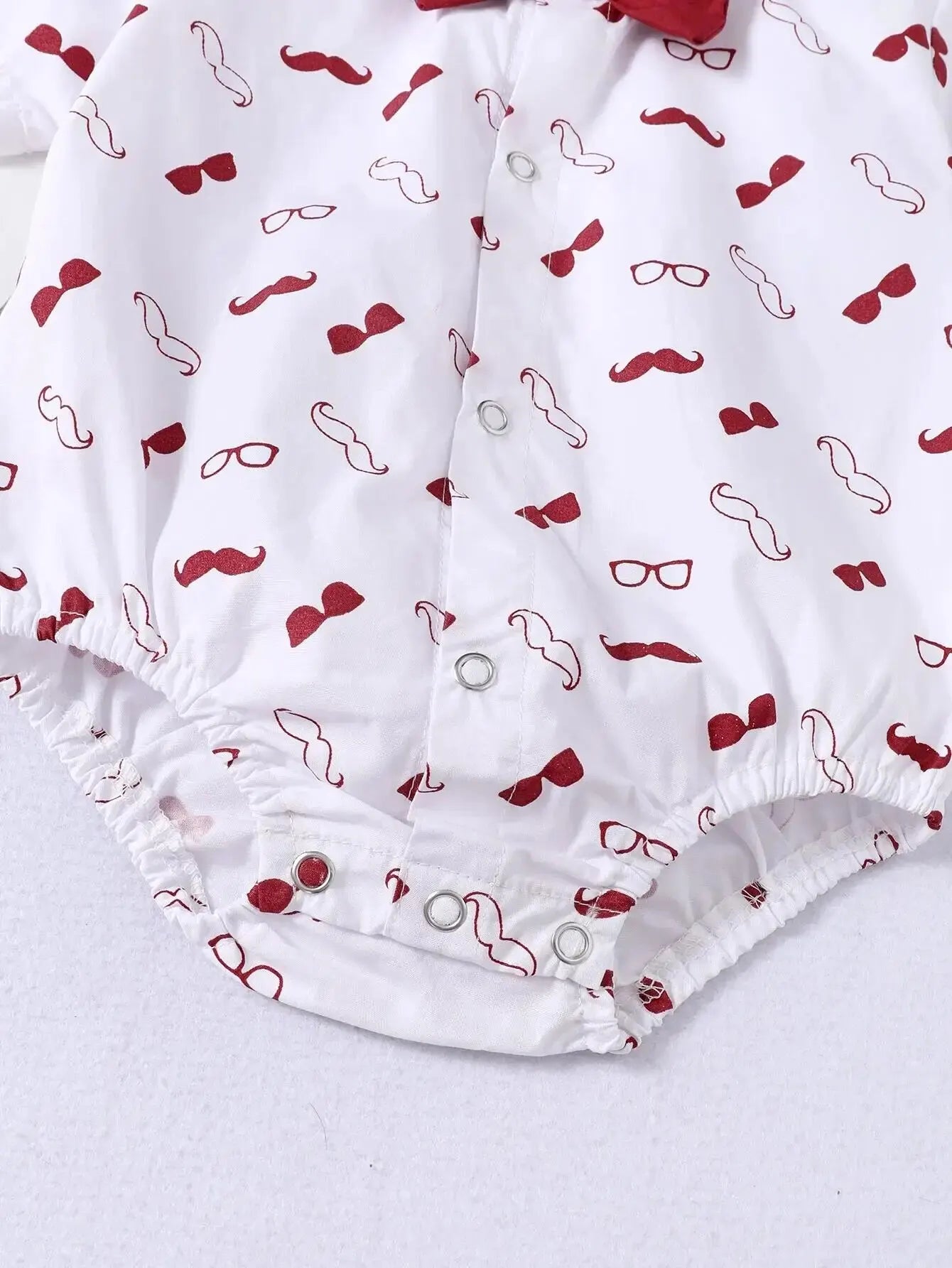 Baby Boys Short Sleeve Bodysuit with Bow