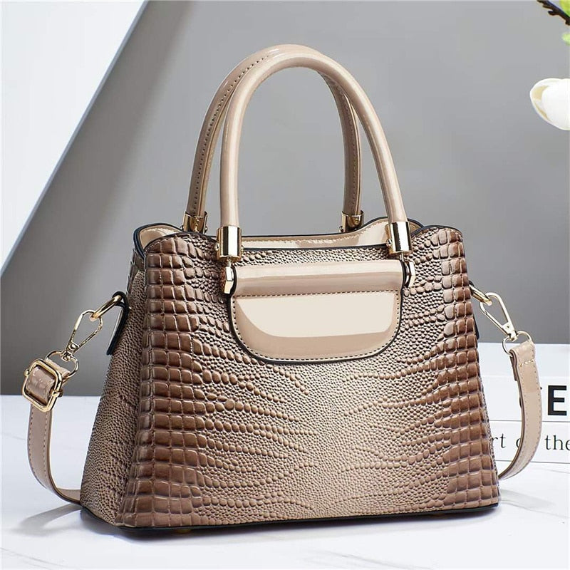 Fashion Shoulder Bag For Women PU Leather Handbag Adjustable Shoulder Strap Large Capacity Tote Messenger Bag
