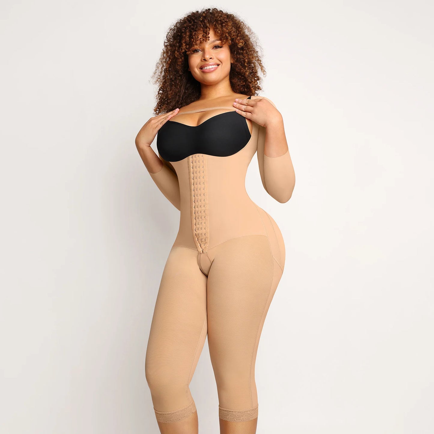 Women Long Sleeve Corset Waist Trainer Body Shaper Tummy Control Shapewear Bodysuit Slimming Girdle