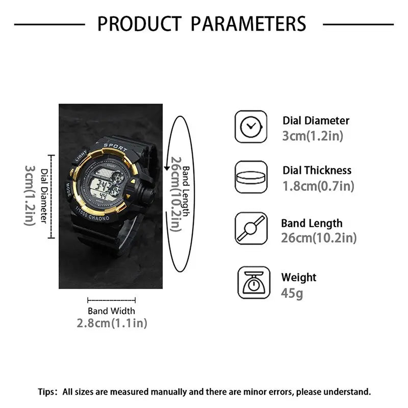 Men Luxury Electronic Watches Luminous Fashion Sport Titanium Steel Bracelet Watches