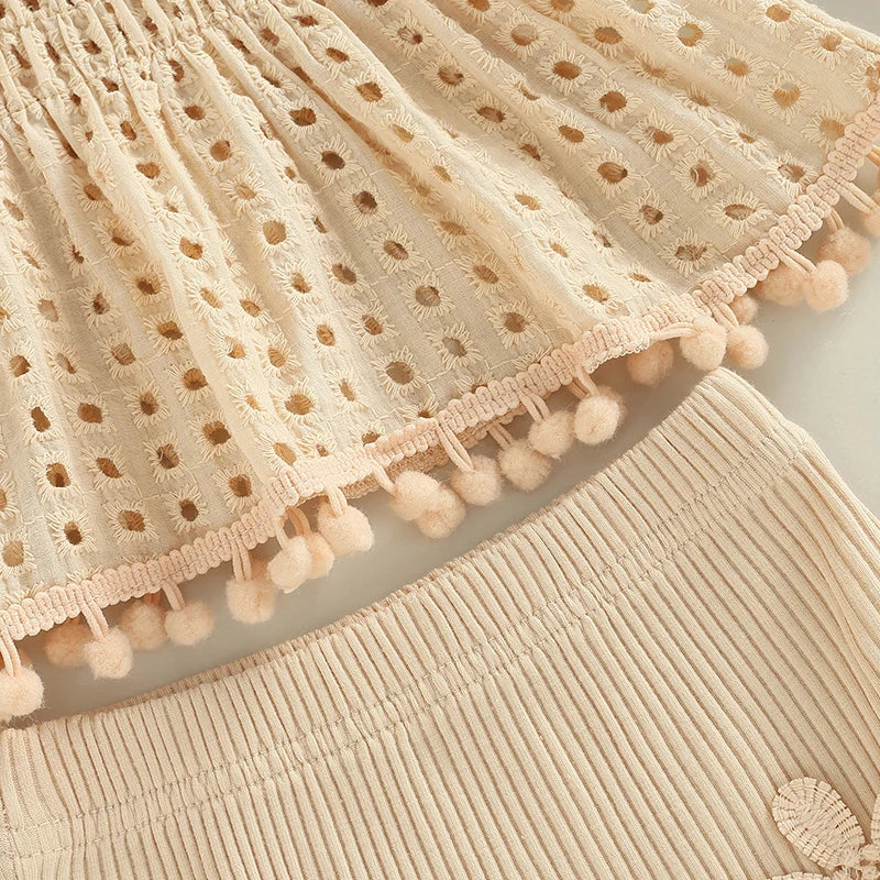 Tank Tops and Stretch Casual Ruffle Shorts
