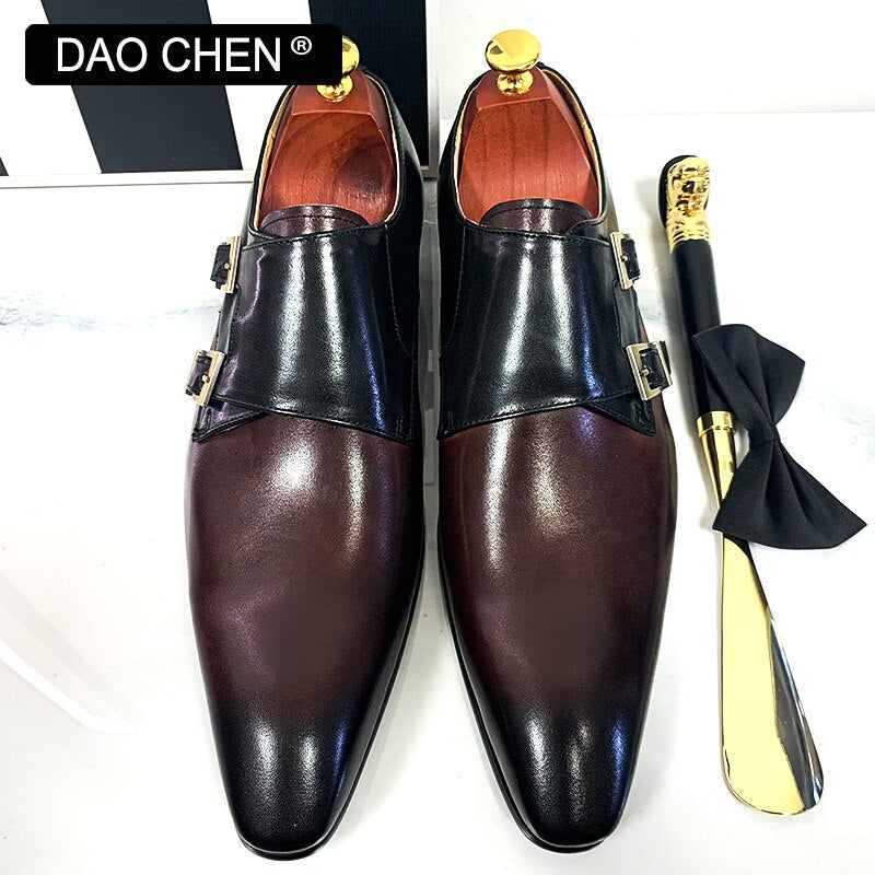 LOAFERS GENUINE LEATHER LUXURY DRESS SHOES OFFICE WEDDING MEN CASUAL SHOES