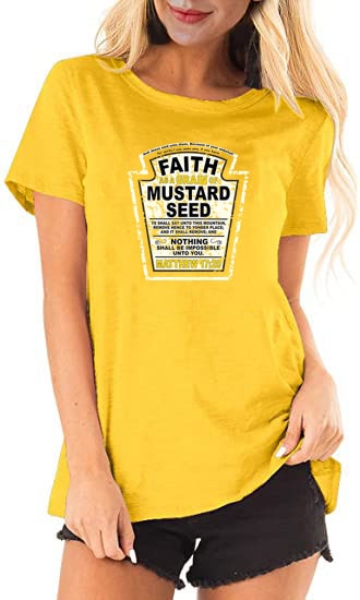 Faith As A Grain of Mustard Seed Christian T-Shirt