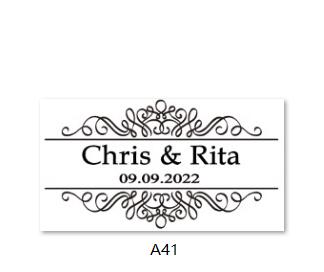 Custom Transparent Labels, Wedding Labels