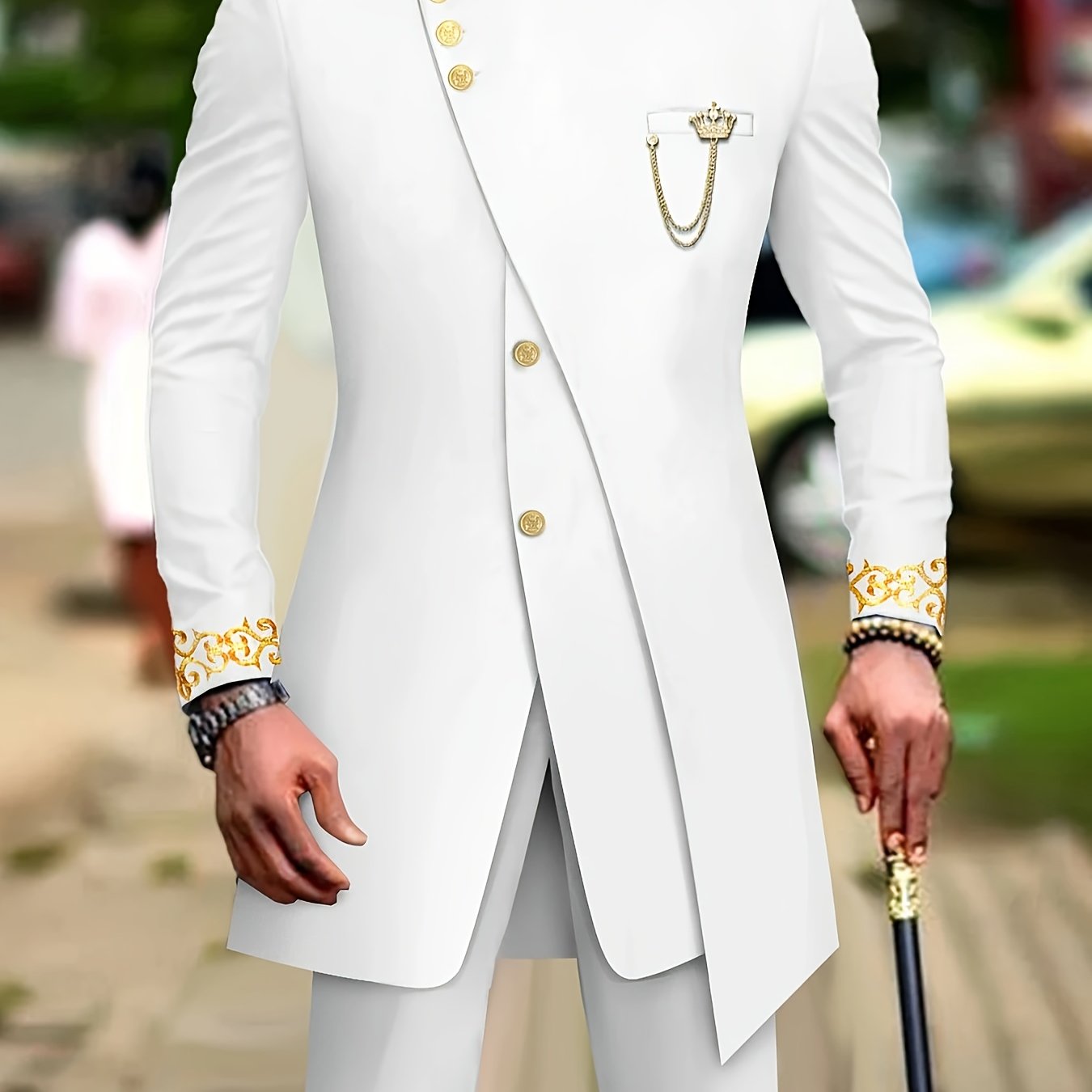 Men's Casual Long-sleeved Two-piece Suit