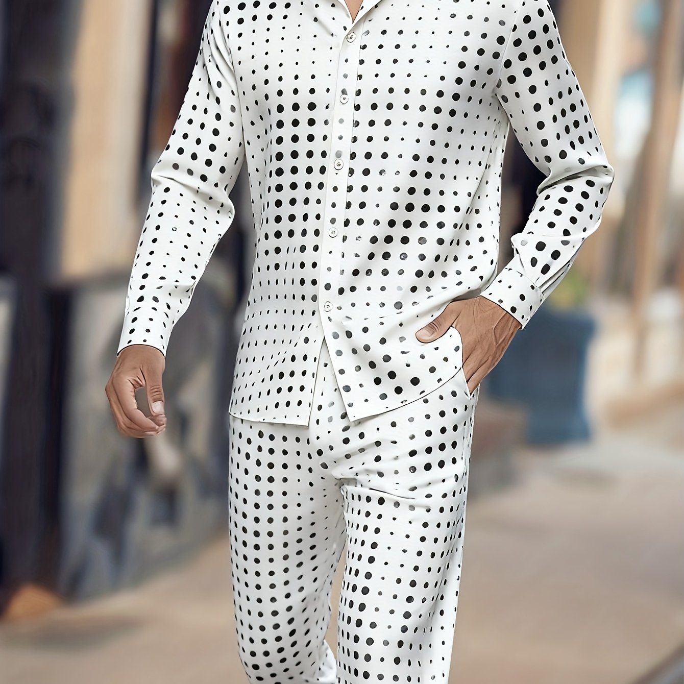 Men’s Polka Dot 2-Piece Suit