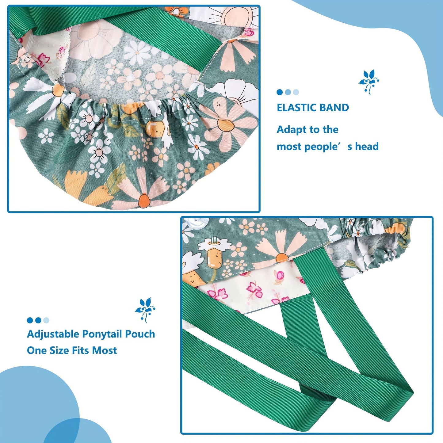 Scrub Caps with Buttons and Ribbon Tie -30pcs