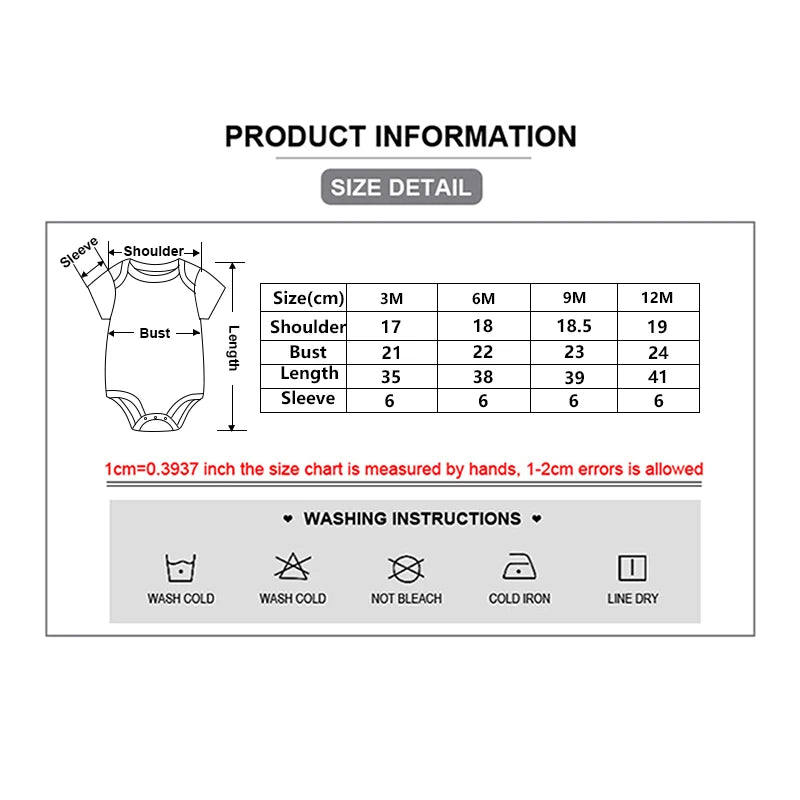 Unisex Baby Bodysuits three-piece