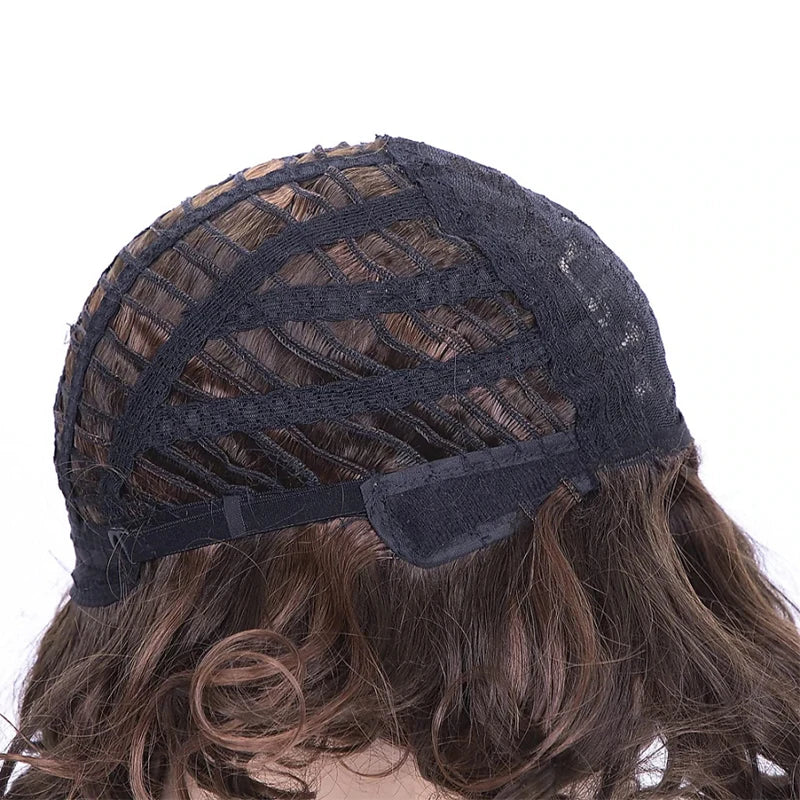 Short Burgundy Curly Wigs for Women