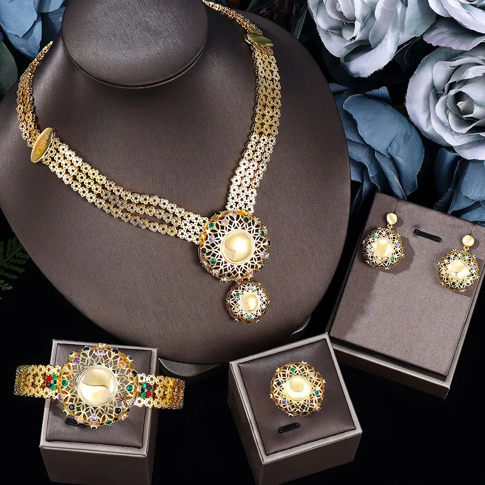 24K Gold Plated Bridal Jewelry Set