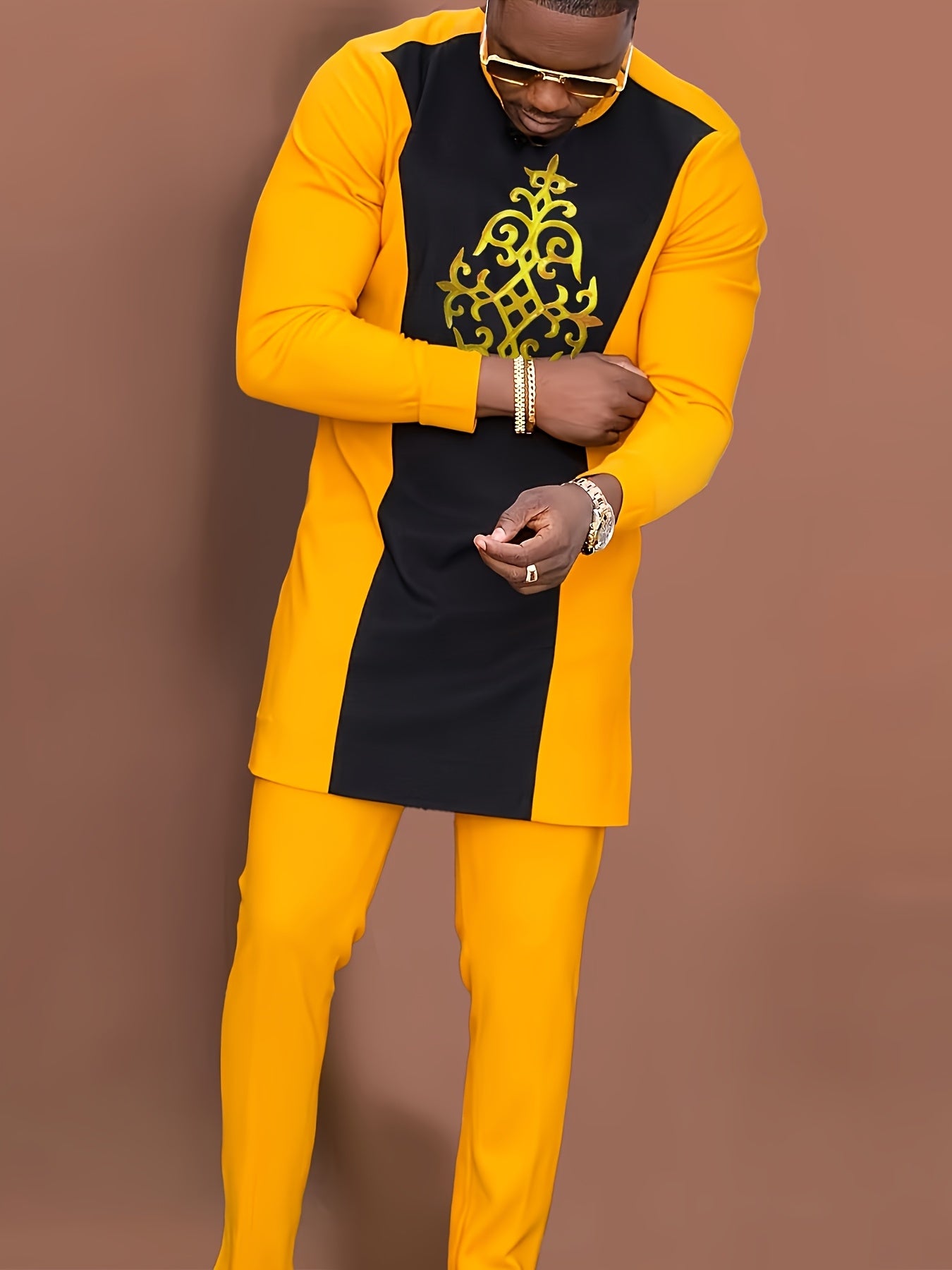 Men's Casual Long-Sleeved Two-piece Suit