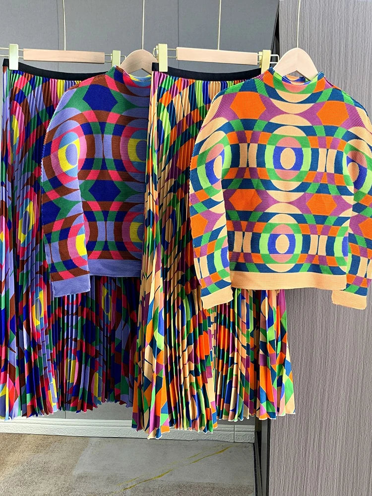 Elegant Pleated 2-Piece Set for women