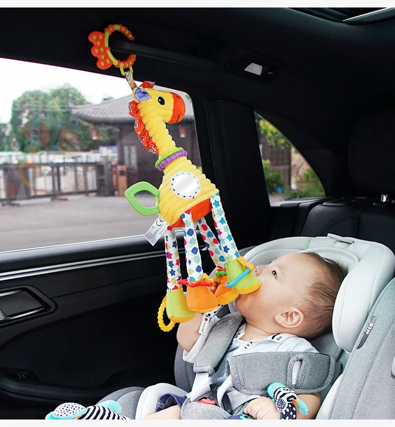 Elephant Plush Lovey Rattle Toy