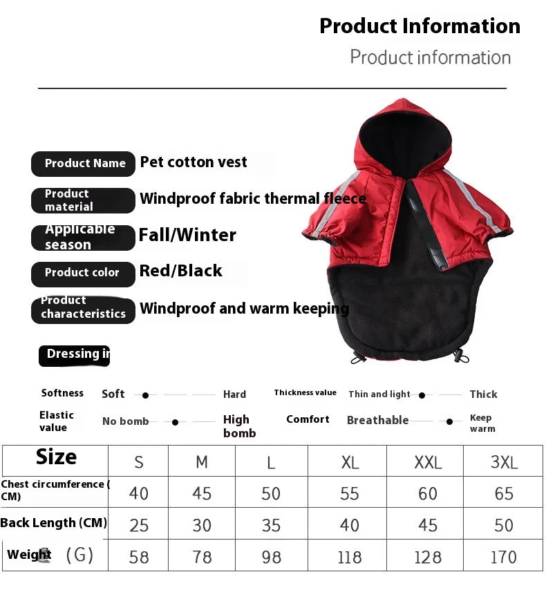 Waterproof Pet Coat for Small Medium Dogs