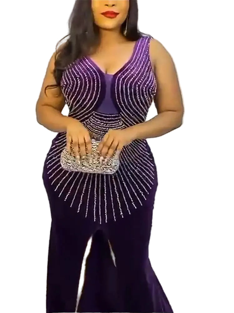 Elegant African Evening Dress| Sexy Bodycon Long Gown| Top Super Deals