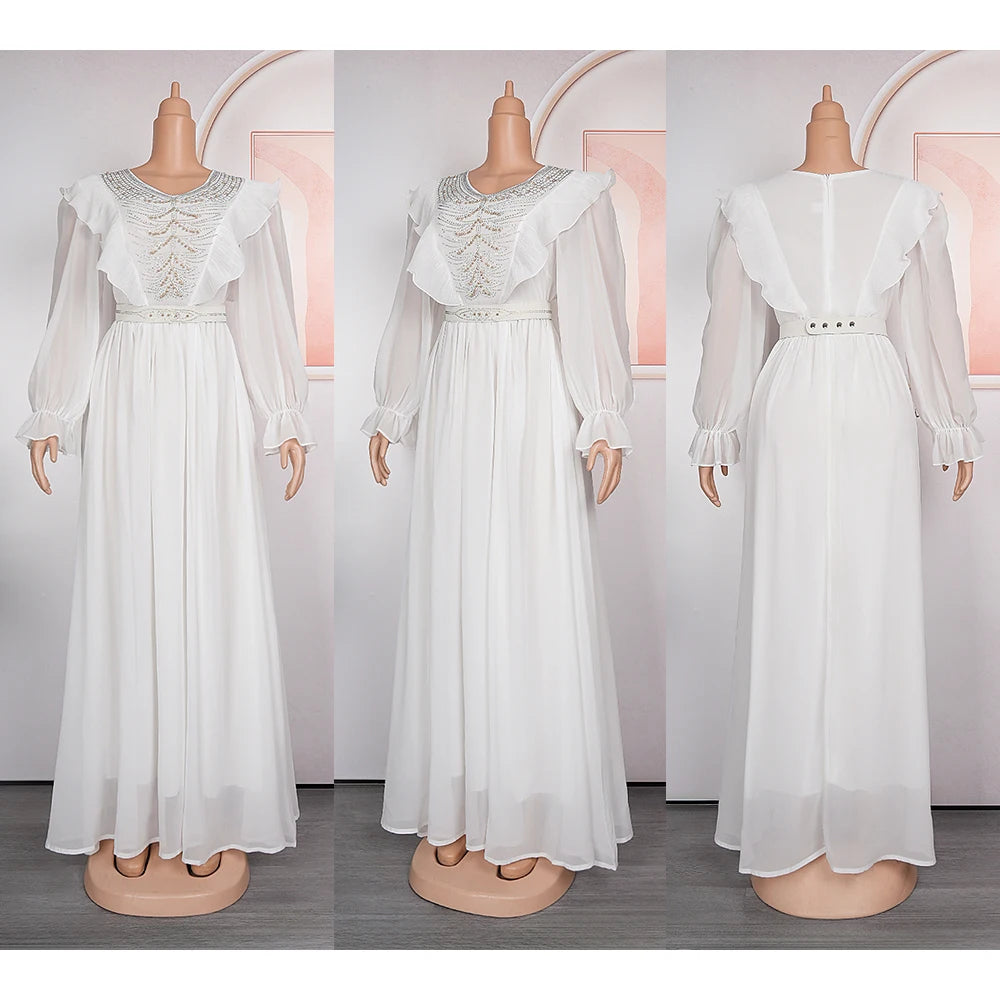 African Plus Size Wedding Party Dress