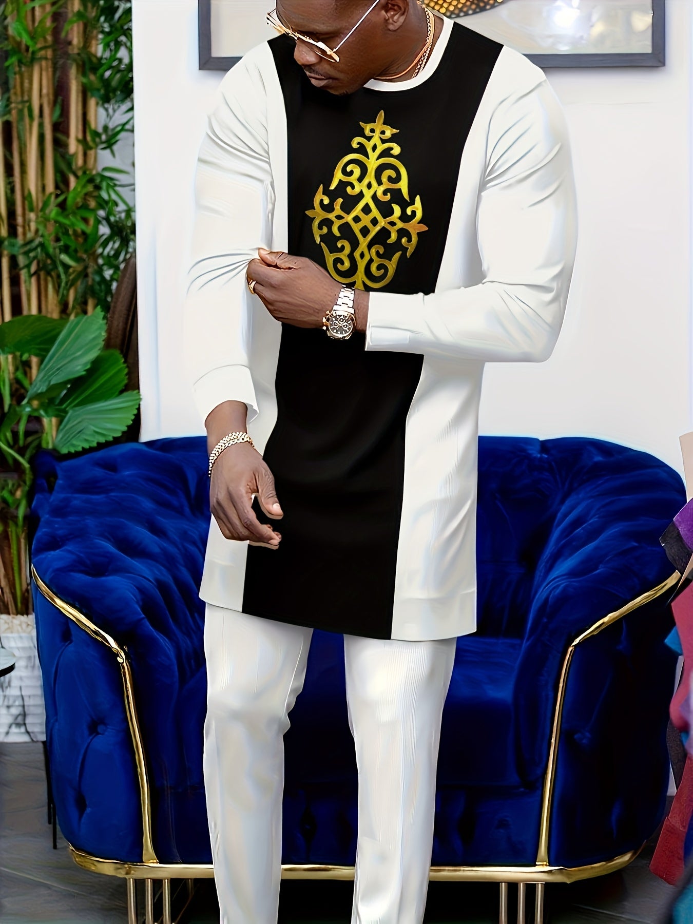 Men's Casual Long-Sleeved Two-piece Suit