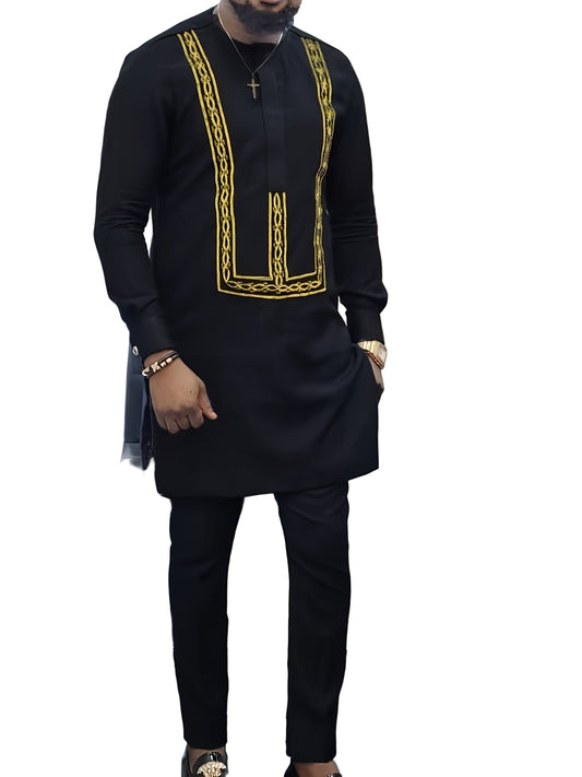 Kenis Designer Men's Embroidery Suit