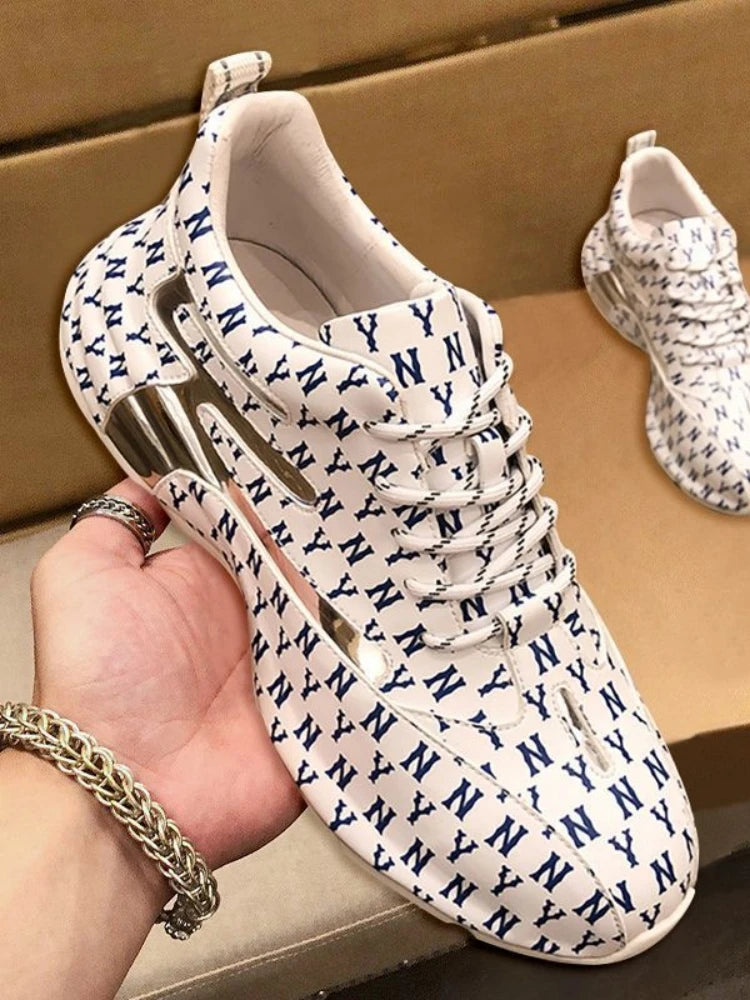 Men’s Thick Sole Tennis Sneakers