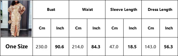 Elegant Muslim Sequin Maxi Dress