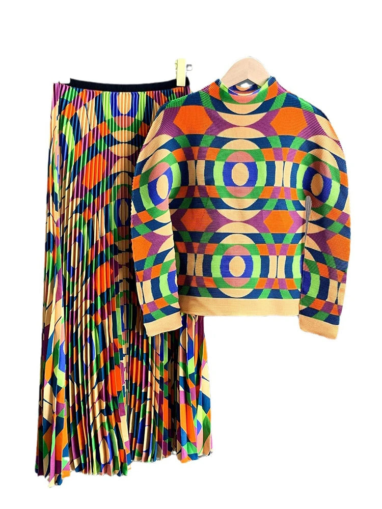 Elegant Pleated 2-Piece Set for women