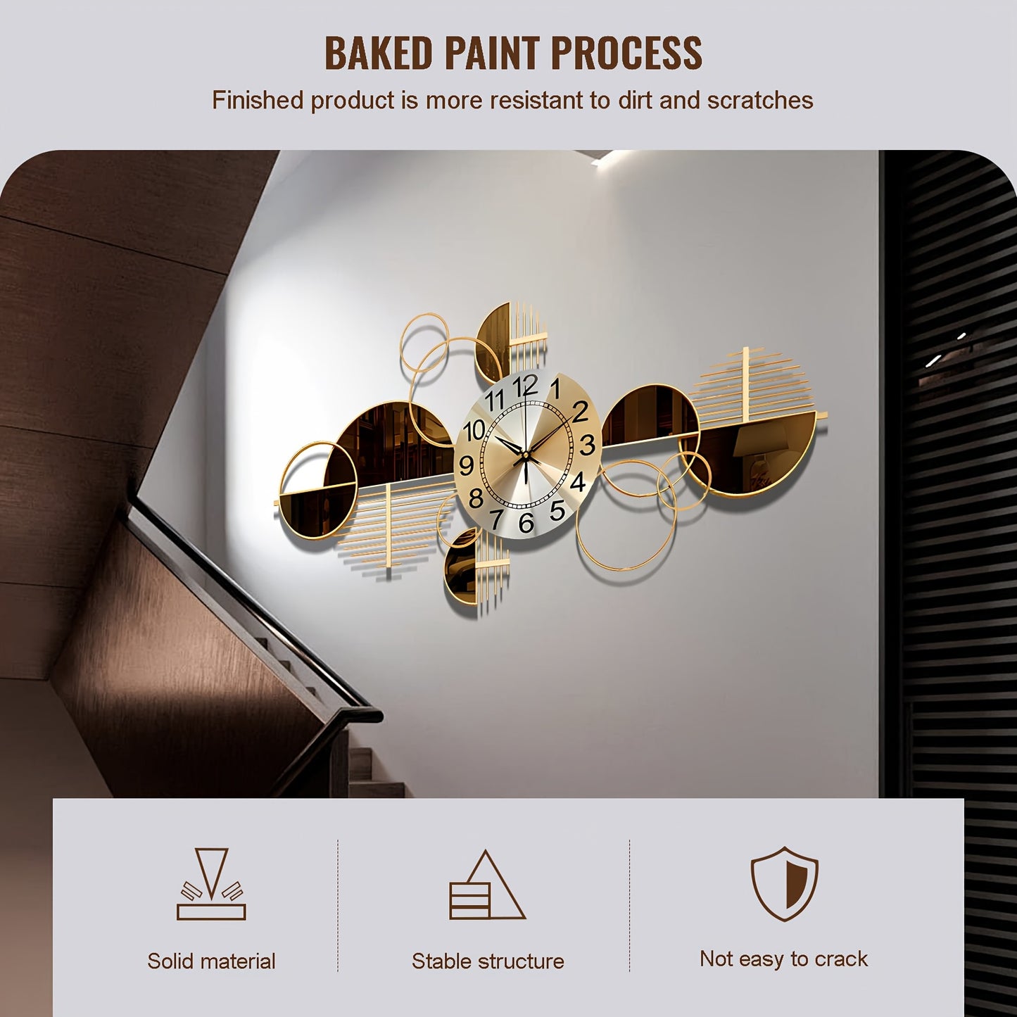 Modern Metal Wall Clock