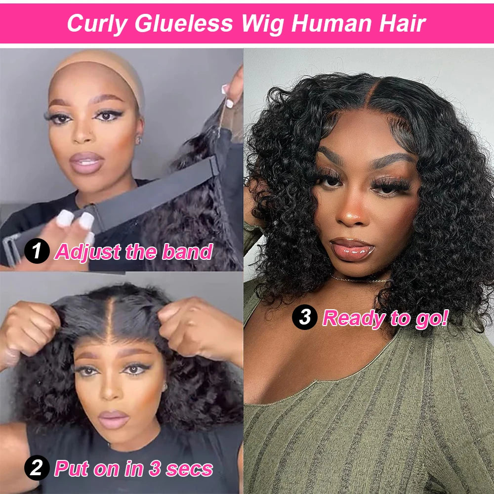 Deep Wave Lace Frontal Wigs for Women