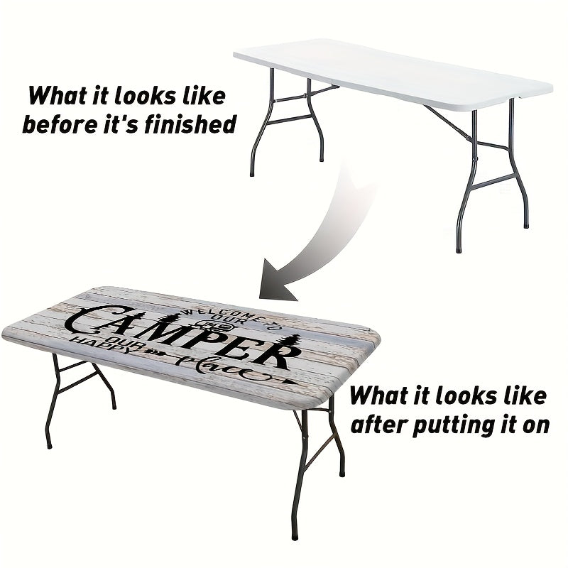 Rectangular Elastic Edge Tablecloth