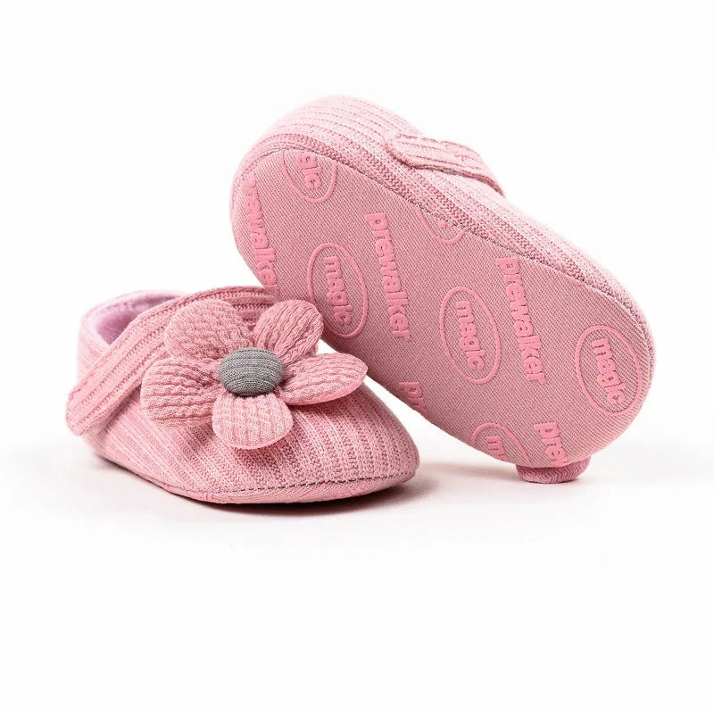 Anti-slip First Walking Baby Girls Shoes 0-12M