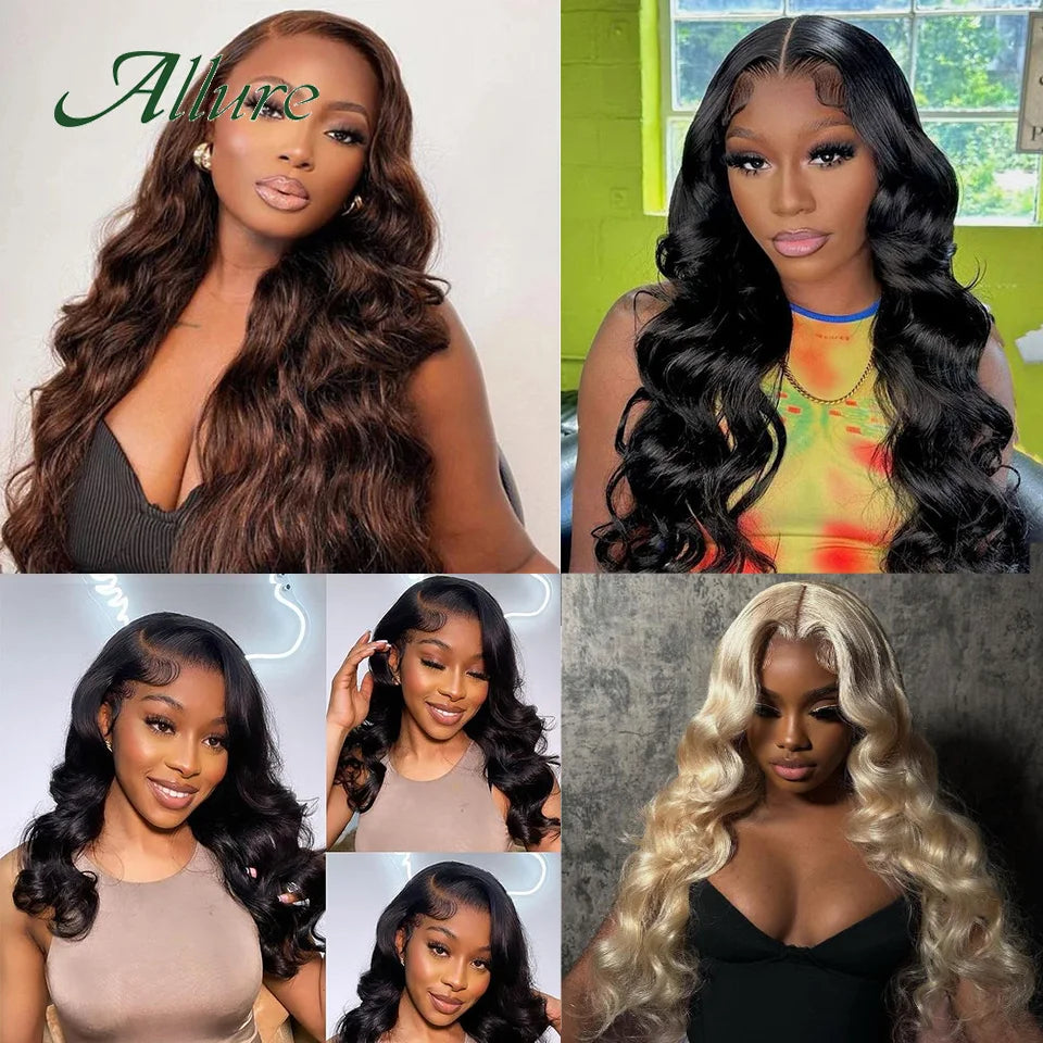 Natural Black Body Wave Human Hair Wig