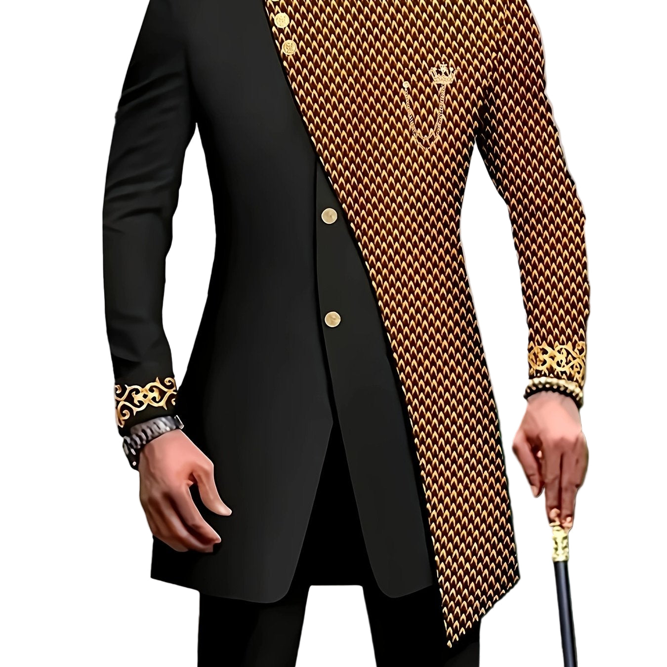 Men's Casual Long-sleeved Two-piece Suit