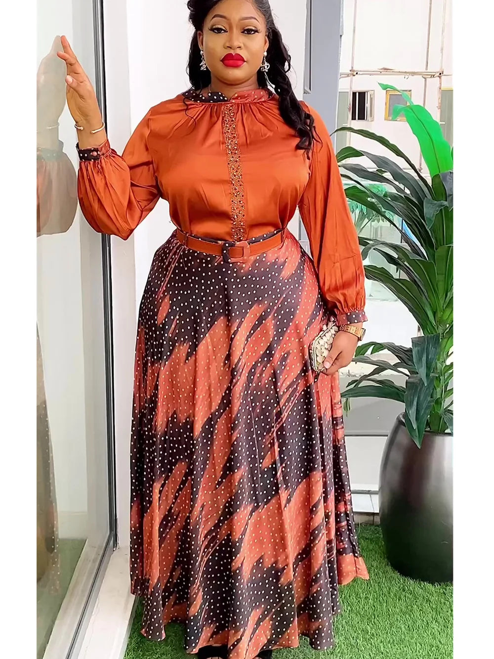 Women 2 PCS Sets Top And Skirt Suits Lenis Party Dresses