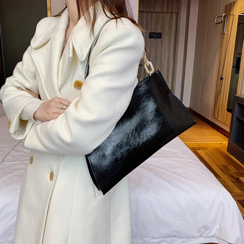 Women's Soft Leather Shoulder Bag