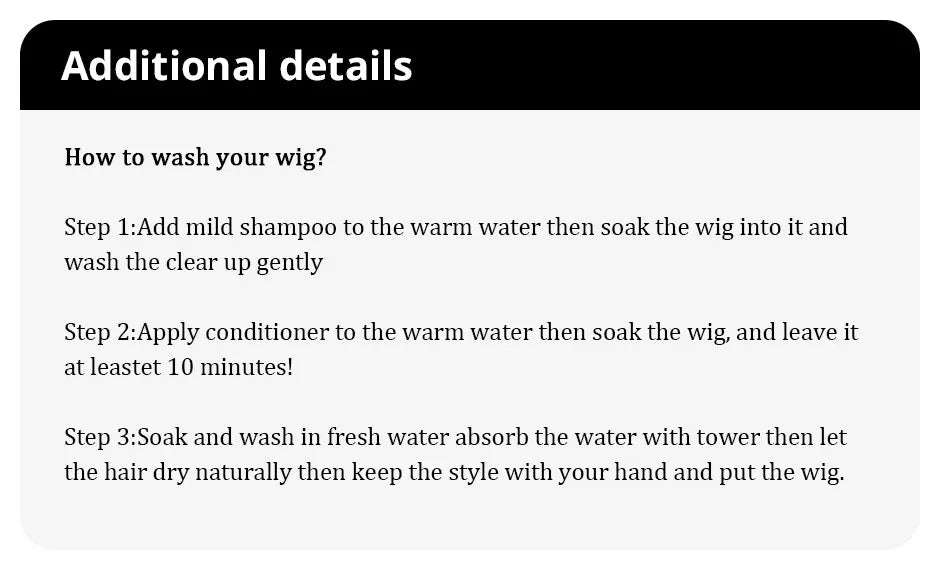 Black Brown Synthetic Wig with Bangs