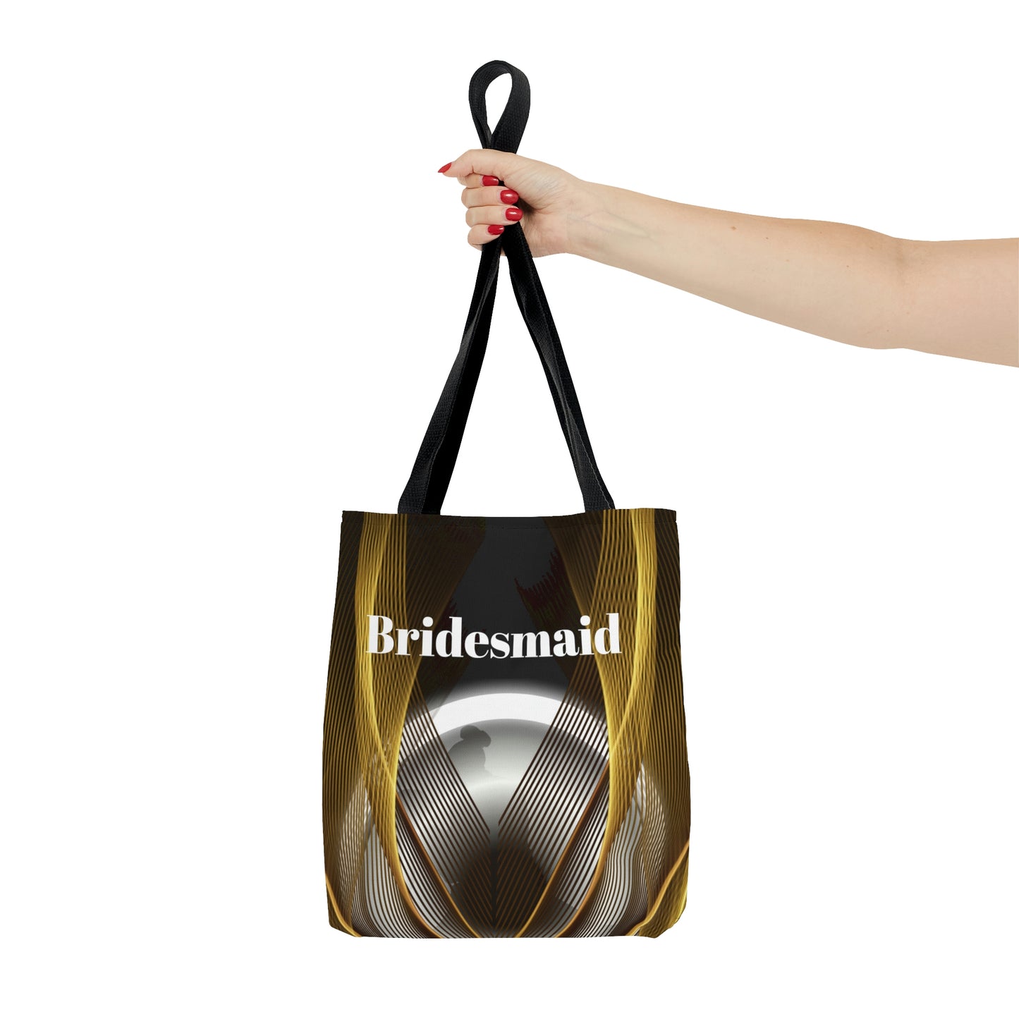 Bridesmaids Gifts | Custom Black Tote | Practical Wedding Gift | Bridal Shower | Bridal Team Handbag