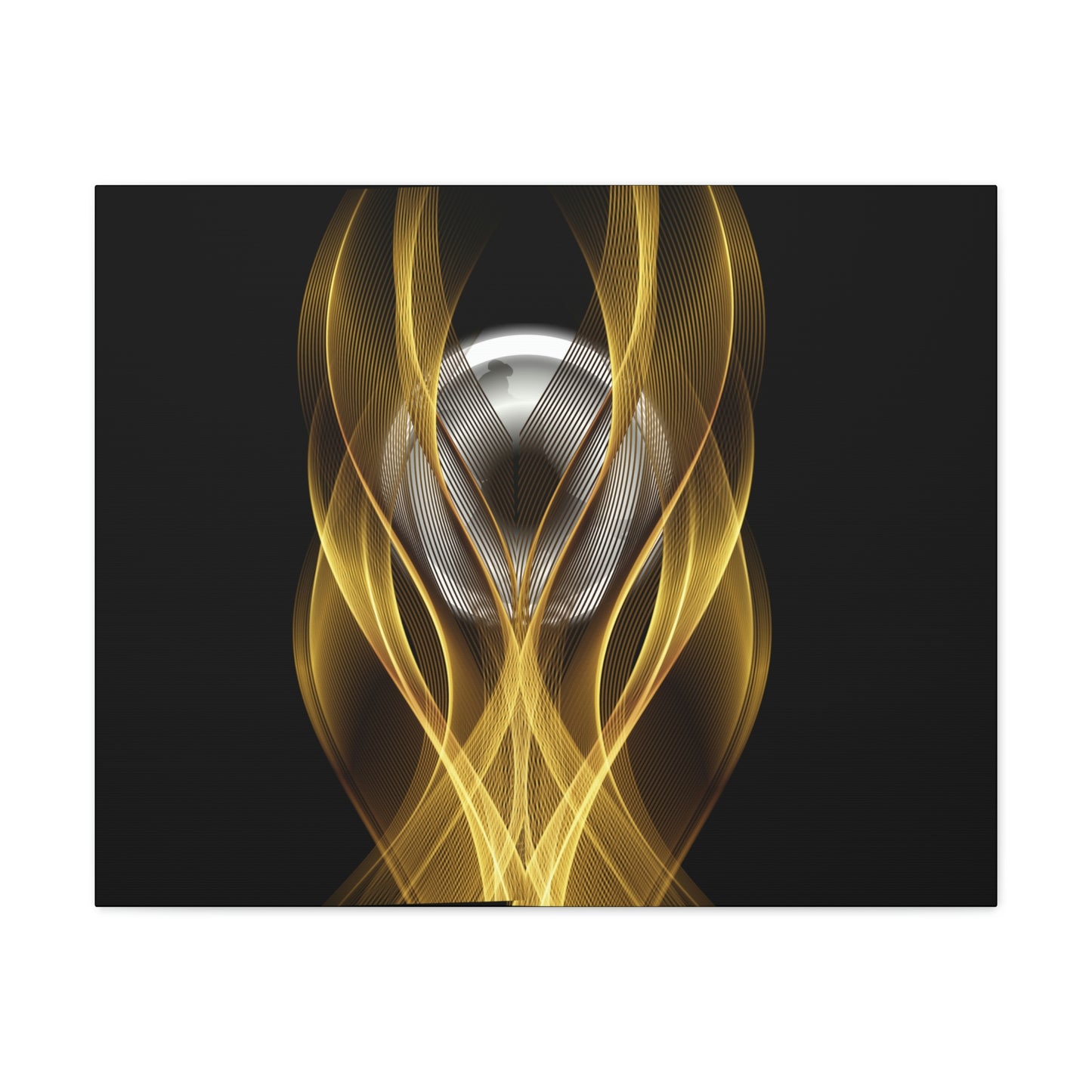 Home Decor Custom Wall ART | Canvas Frame Gold and Black Print | Painting Poster | Abstract Design | Modern Home Office Wall Frame | Firelin