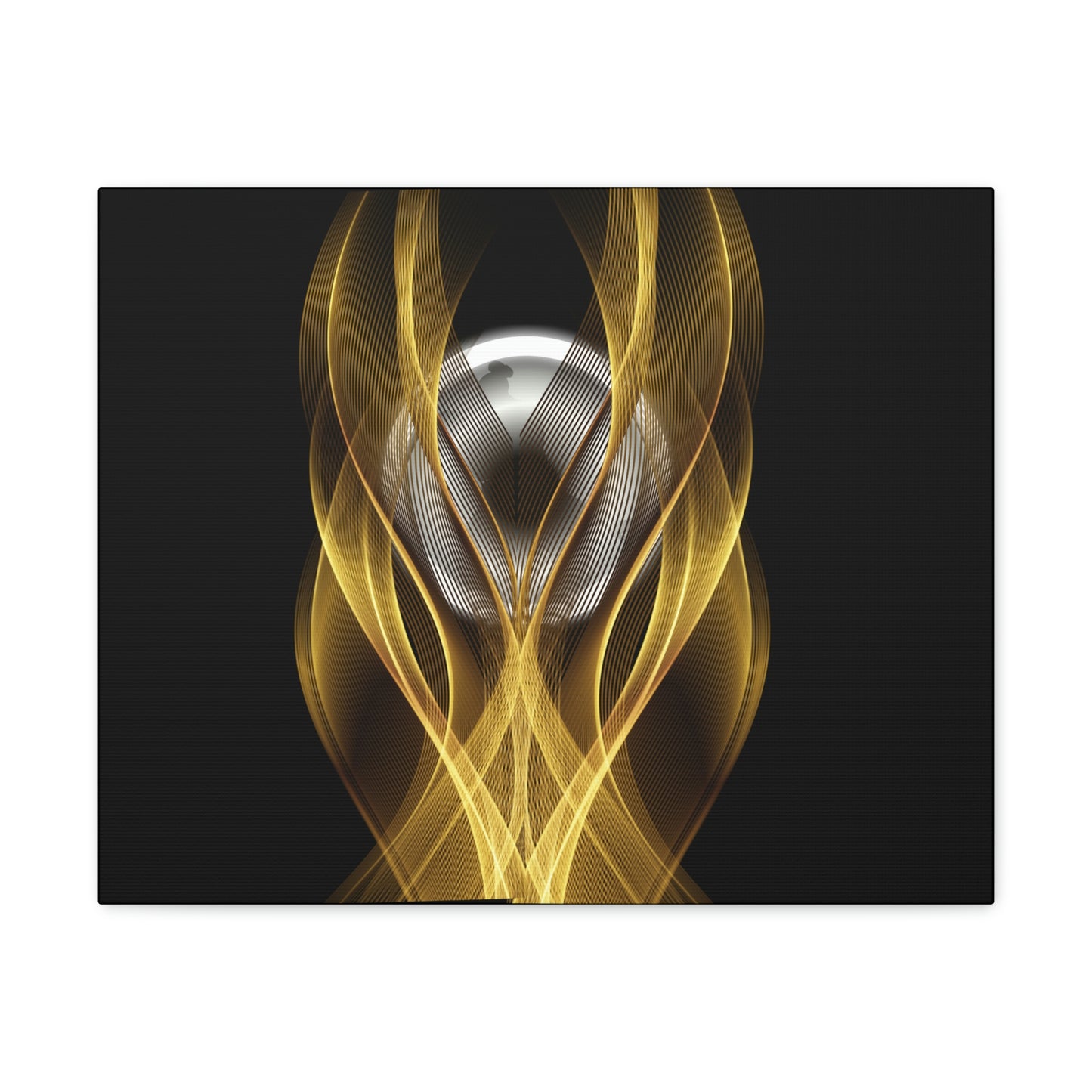 Home Decor Custom Wall ART | Canvas Frame Gold and Black Print | Painting Poster | Abstract Design | Modern Home Office Wall Frame | Firelin