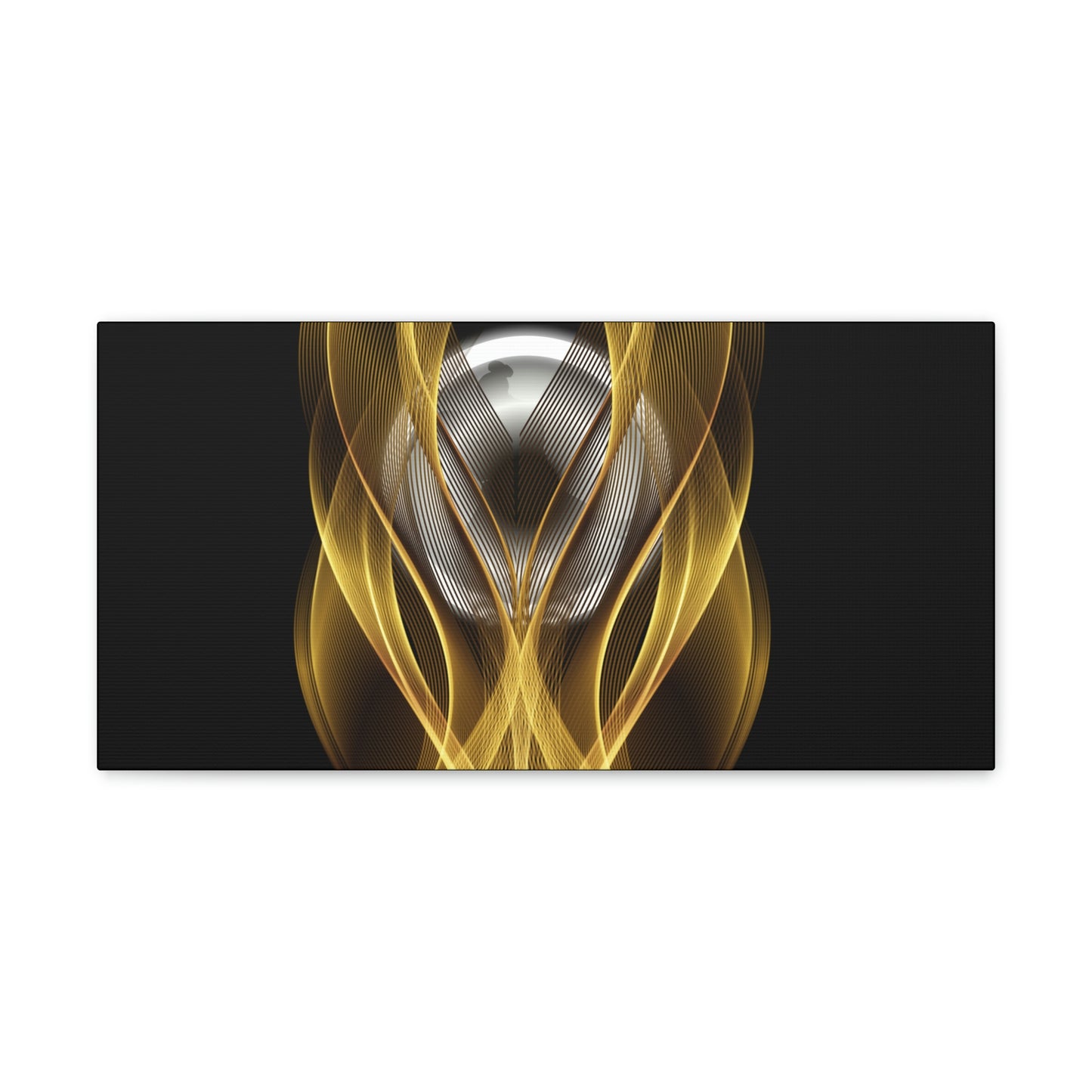 Home Decor Custom Wall ART | Canvas Frame Gold and Black Print | Painting Poster | Abstract Design | Modern Home Office Wall Frame | Firelin