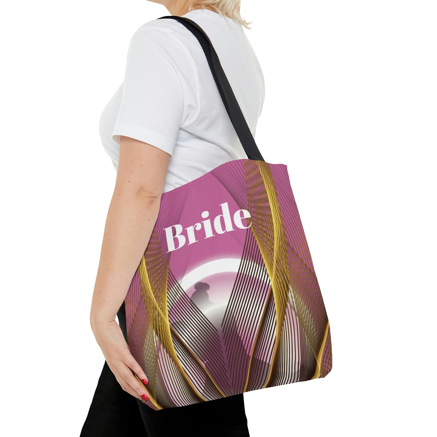 Custom Bride Tote | Pink Women Shoulder Bag | Practical Wedding Gift for Her | Bridal Shower Gift | Women Engagement | Bride to be