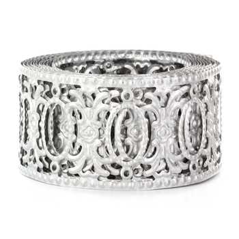 2" inch Zinc Plated Metal Ribbon with ovals 9 feet long-metal ribbon-Free Item Online