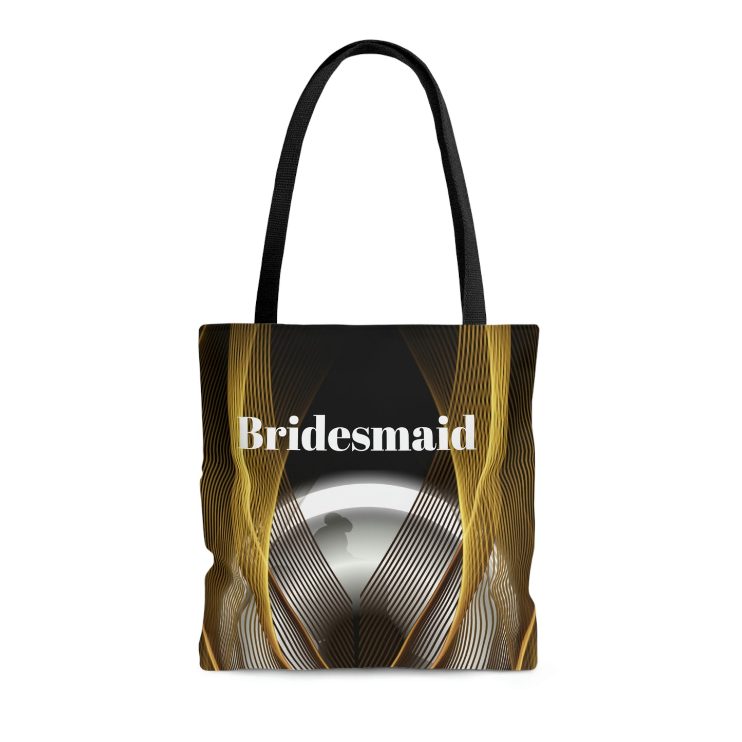Bridesmaids Gifts | Custom Black Tote | Practical Wedding Gift | Bridal Shower | Bridal Team Handbag