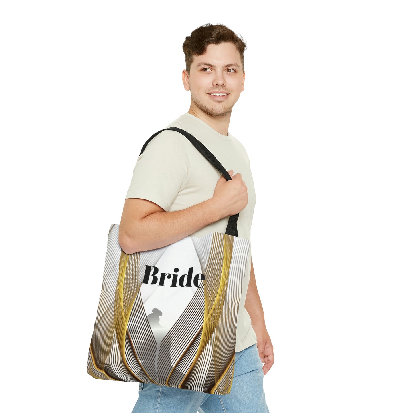 Custom Bridal Tote | White Bag | Practical Wedding Gift | Bridal Shower Gifts | Women Engagement | Bride to be Handbag Gift