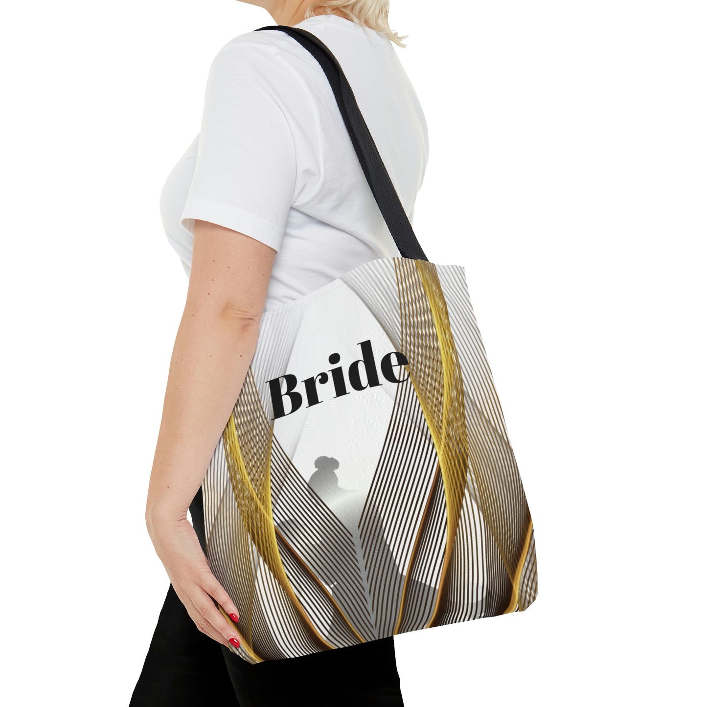 Custom Bridal Tote | White Bag | Practical Wedding Gift | Bridal Shower Gifts | Women Engagement | Bride to be Handbag Gift