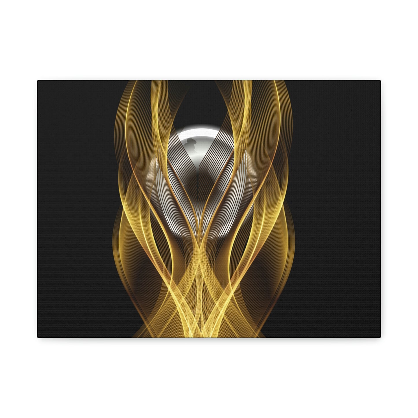 Home Decor Custom Wall ART | Canvas Frame Gold and Black Print | Painting Poster | Abstract Design | Modern Home Office Wall Frame | Firelin