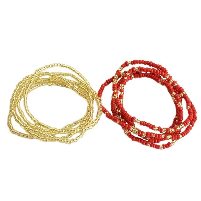 Bohemia Colorful Beads Waist Belly Beach Waistband Bikini Beads Jewelry