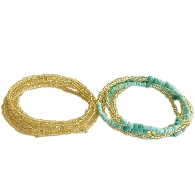Bohemia Colorful Beads Waist Belly Beach Waistband Bikini Beads Jewelry